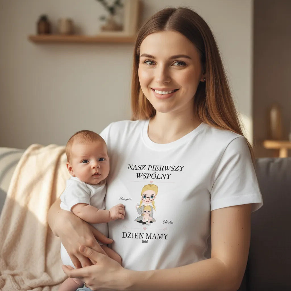 Koszulka Na Dzień Mamy - Nasz Pierwszy Wspólny Dzień Mamy