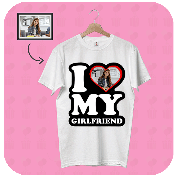 Personalizowana Koszulka I Love My Girlfriend