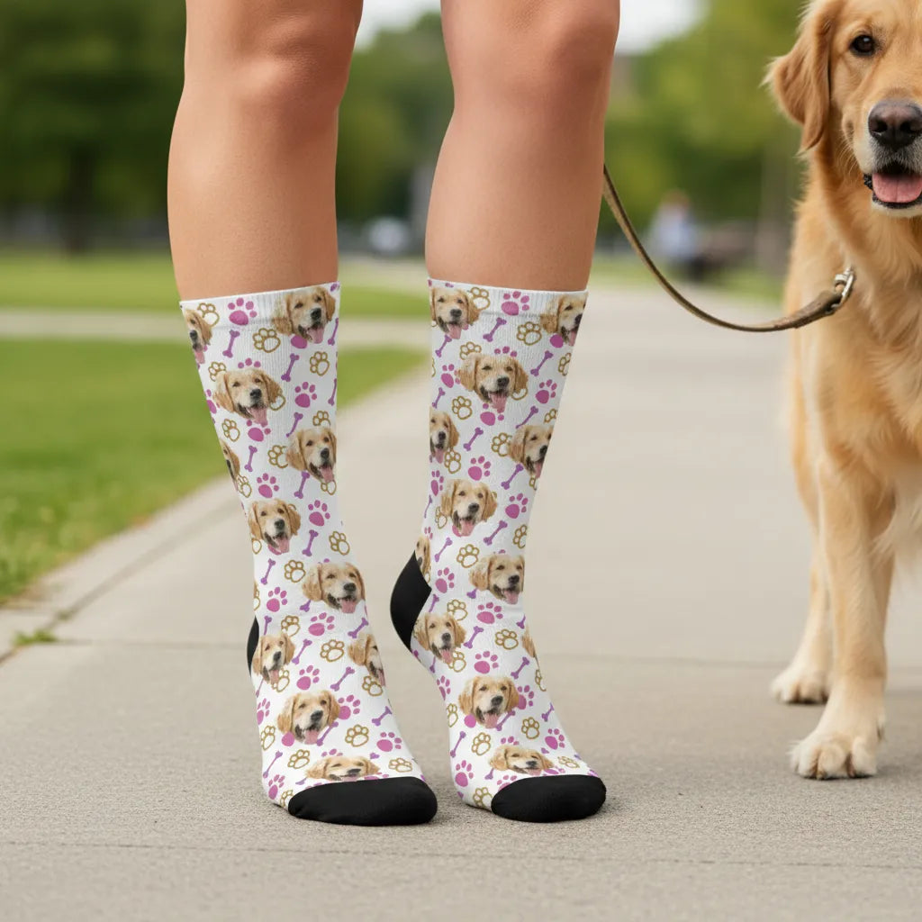 Śmieszne Skarpetki Personalizowane Kostki