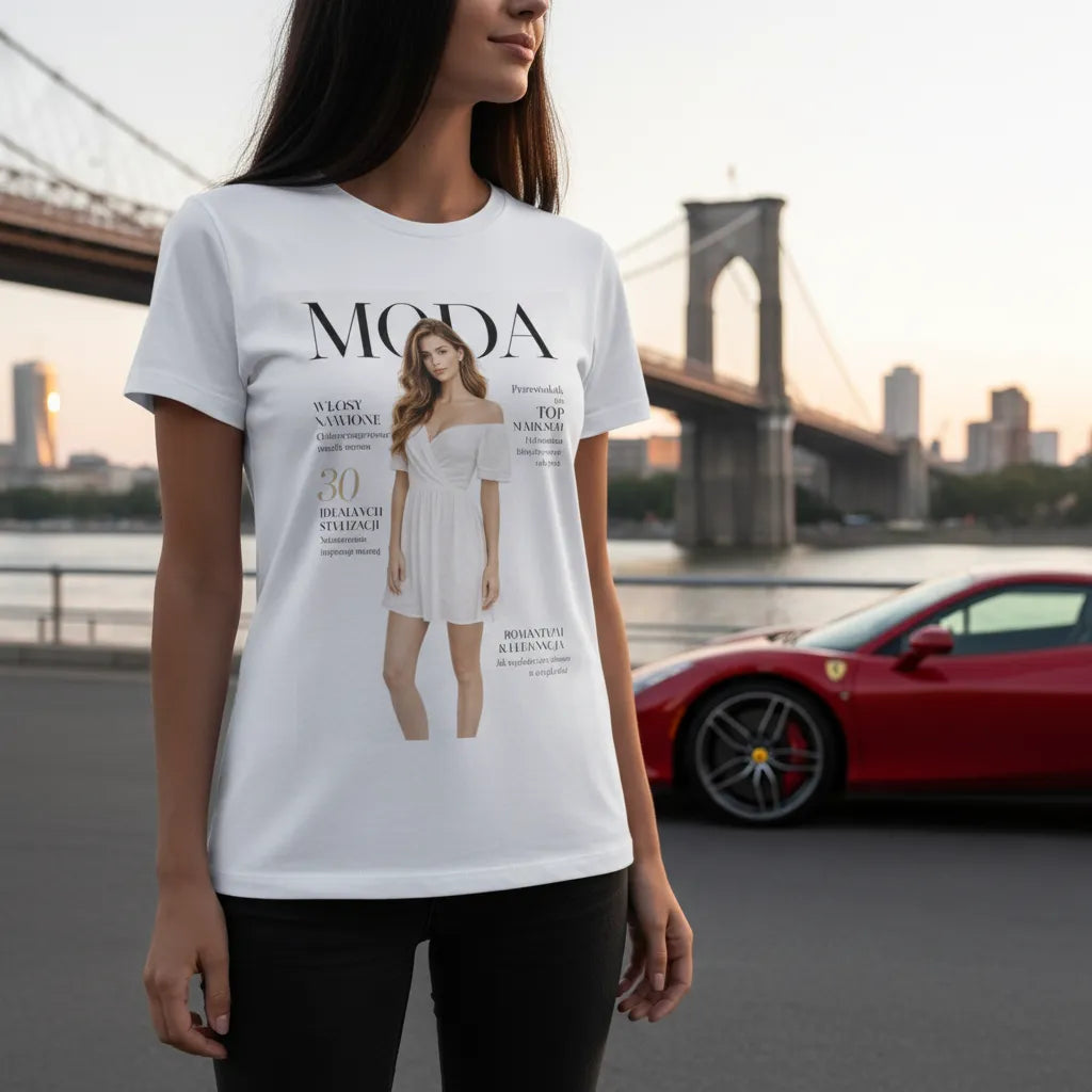 Okładka gazety na prezent - Koszulka z nadrukiem