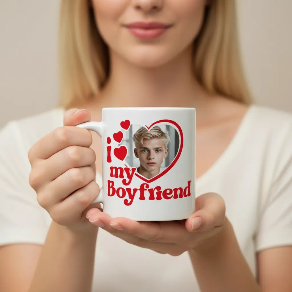 Kubek Prezent dla Chłopaka ze Zdjęciem Personalizowany