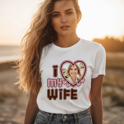 Koszulka z Twoim zdjęciem I Love My Wife