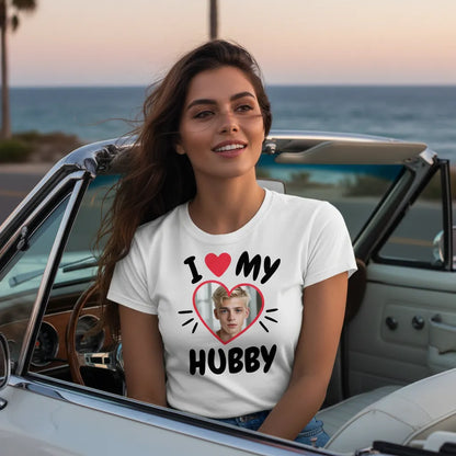 Koszulka ze zdjęciem I Love My Hubby