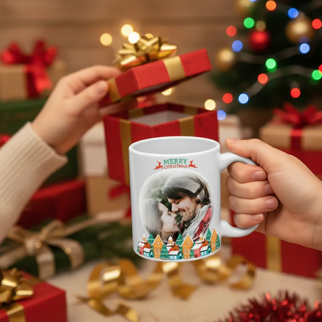 Kubek Zimowy ze Zdjęciem Personalizowany Prezent