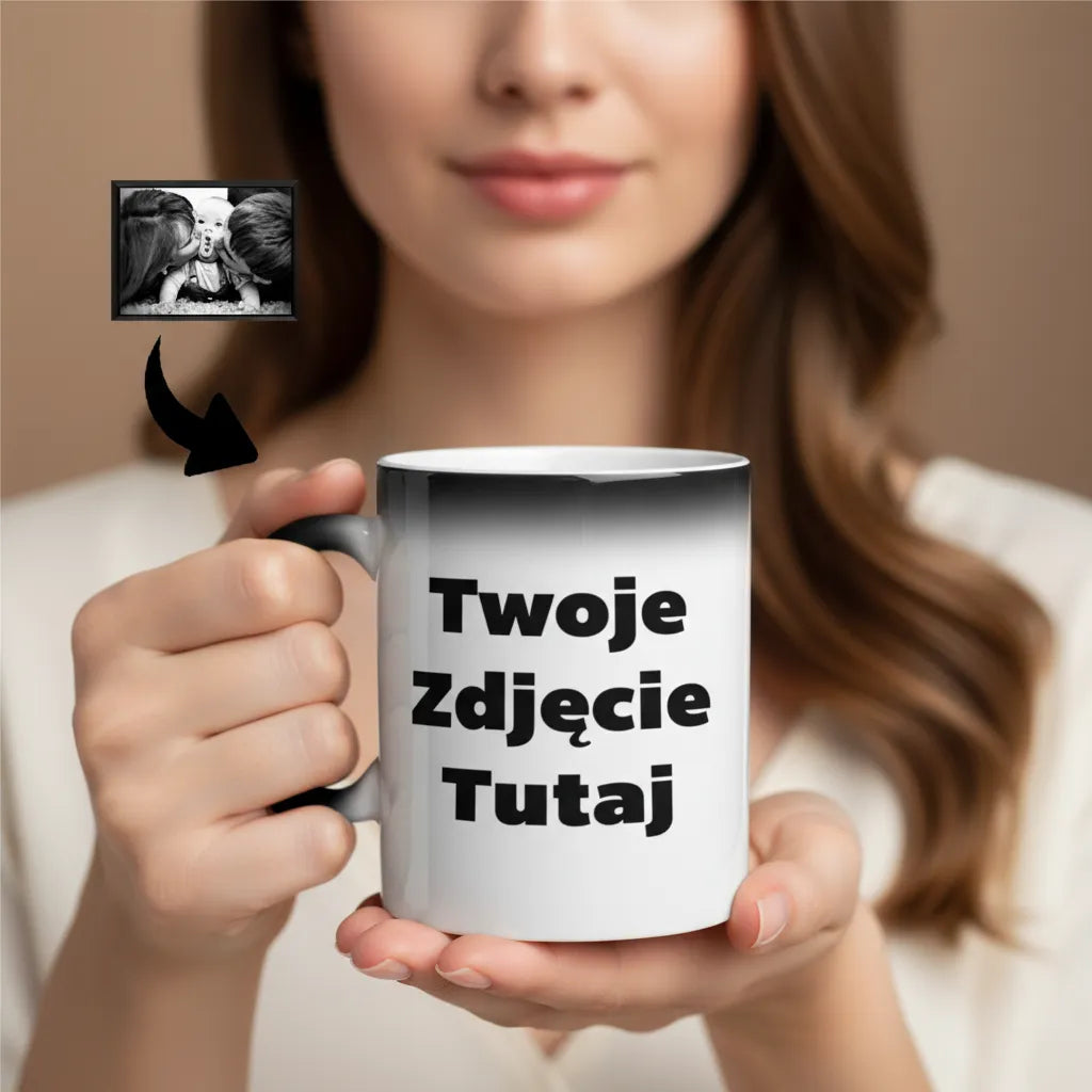 Magiczny Kubek ze Zdjęciem Personalizowany Prezent