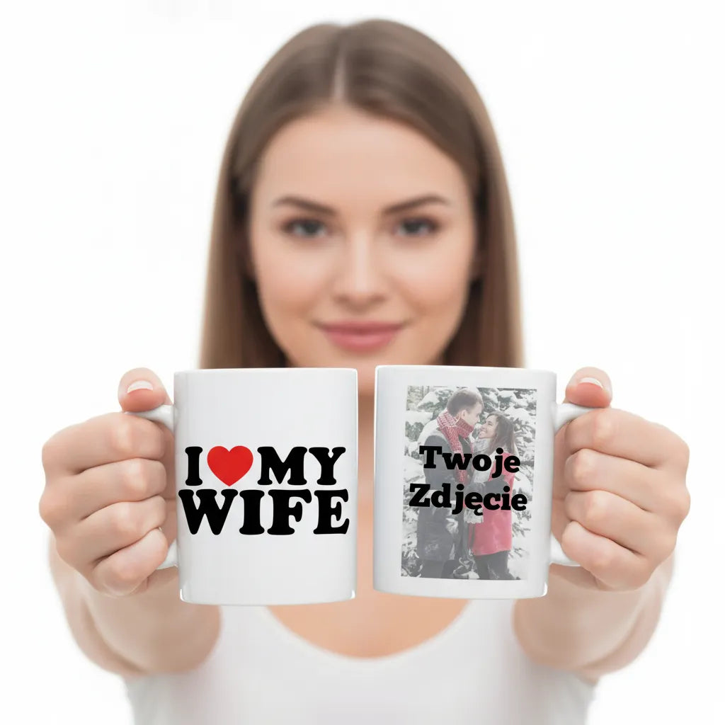 Kubek ze Zdjęciem dla Żony Romantyczny Prezent