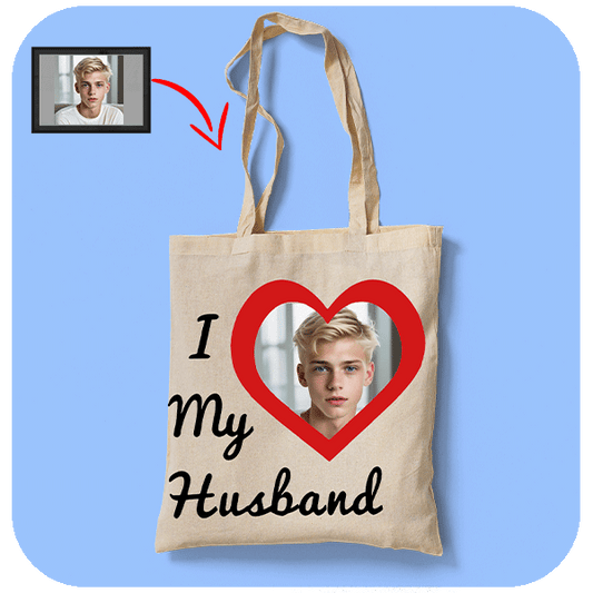 Torba I Love My Husband z Twoim Zdjęciem