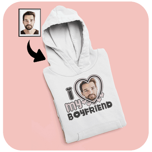 Bluza I Love My Boyfriend ze zdjęciem