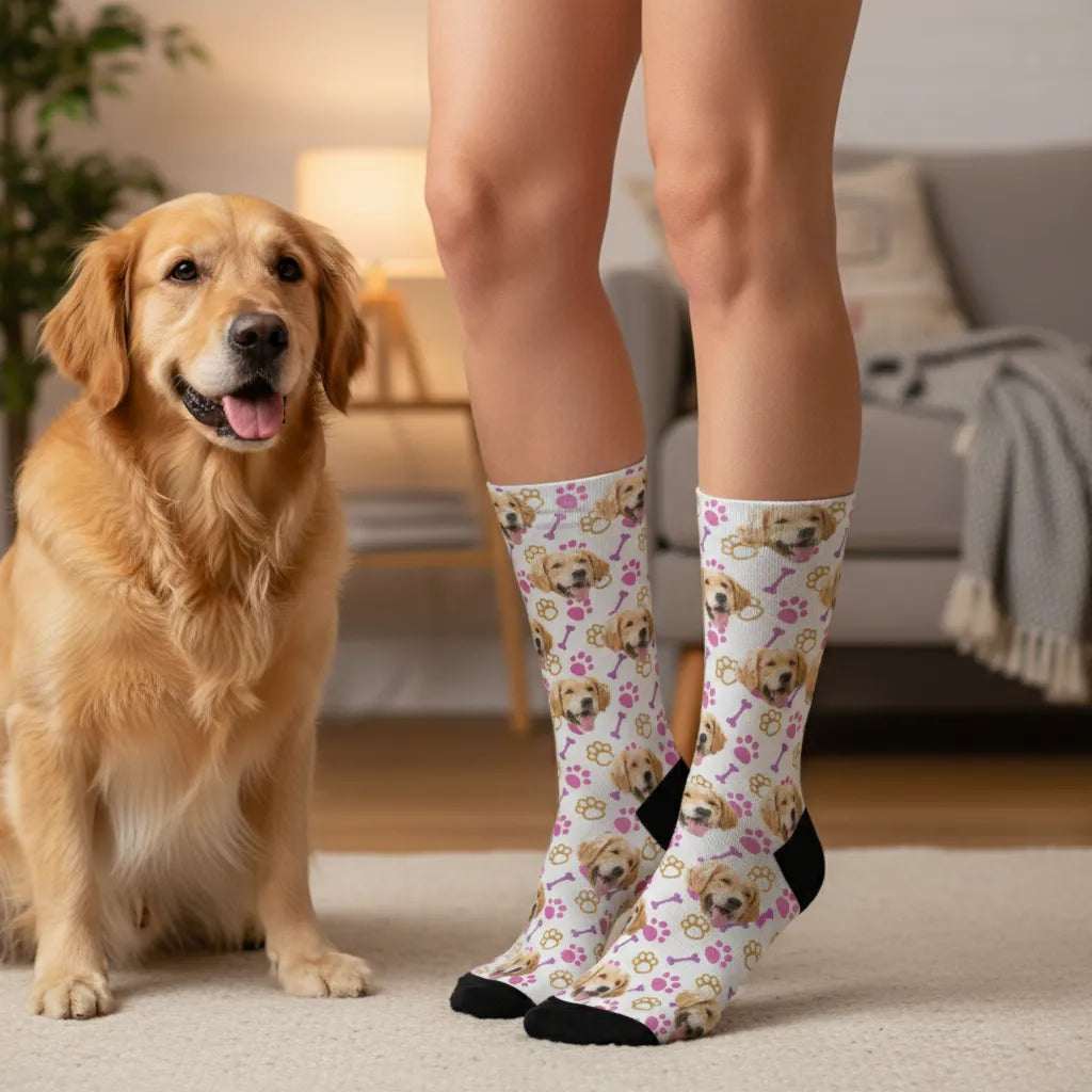 Śmieszne Skarpetki Personalizowane Kostki