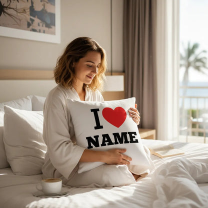 Poduszka z Nadrukiem I Love Name