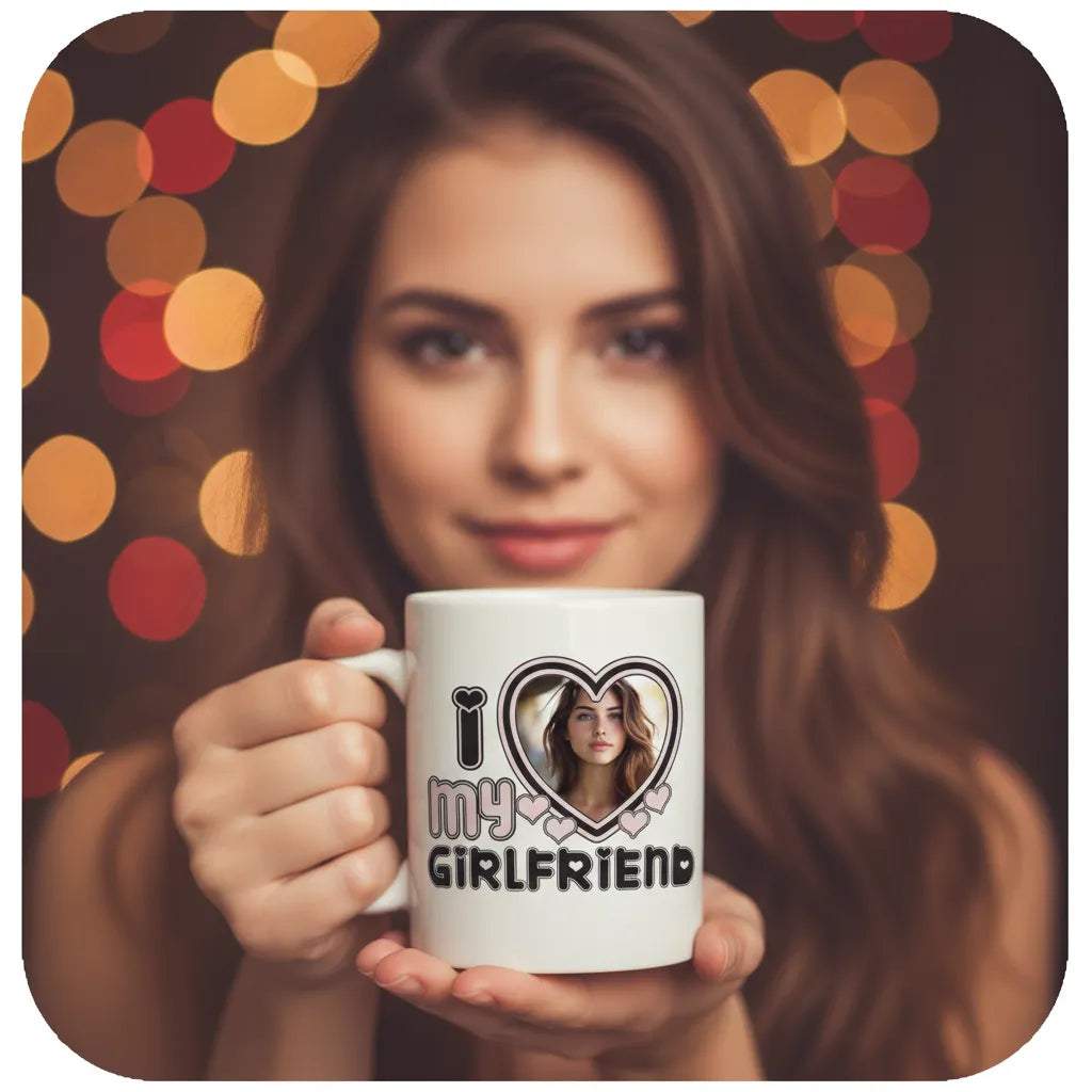 Kubek ze Zdjęciem dla Dziewczyny w Sercu Prezent