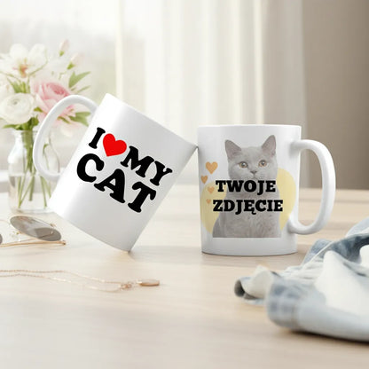 Kubek ze Zdjęciem Kota Personalizowany z Nadrukiem