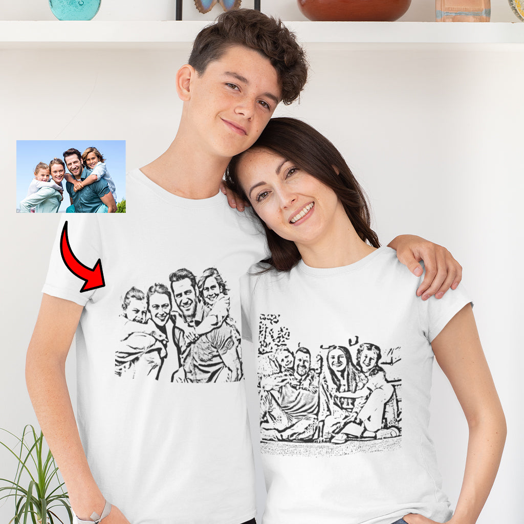 Koszulka Personalizowana – Rysunek ze Zdjęcia