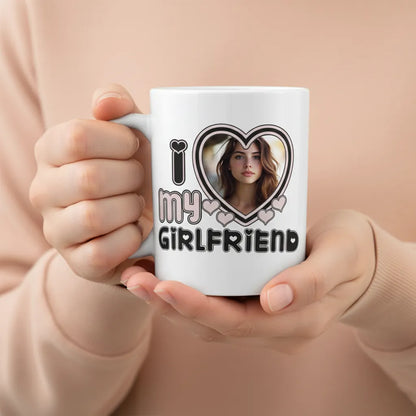 Kubek ze Zdjęciem dla Dziewczyny w Sercu Prezent