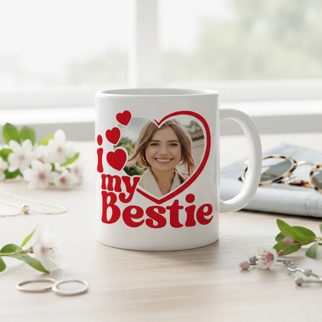 Kubek dla Przyjaciółki ze Zdjęciem Personalizowany