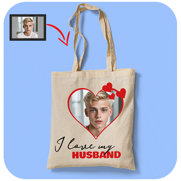 Torba z nadrukiem Love My Husband