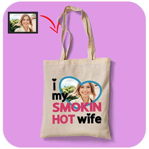 Torba z nadrukiem I Love My Smokin Hot Wife