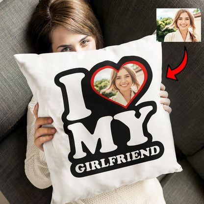 Poduszka z Twoim zdjęciem - I love my Girlfriend