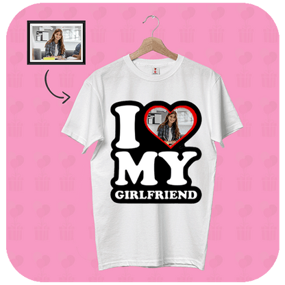 Personalizowana Koszulka I Love My Girlfriend
