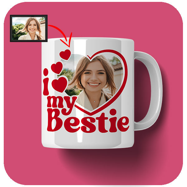 Kubek dla Przyjaciółki ze Zdjęciem Personalizowany
