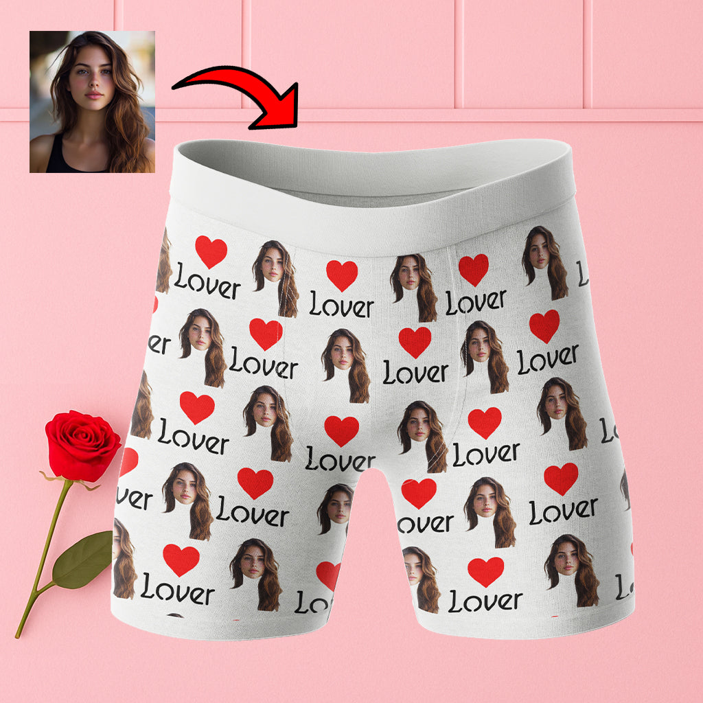 Personalizowane Bokserki z Twarzą Lover