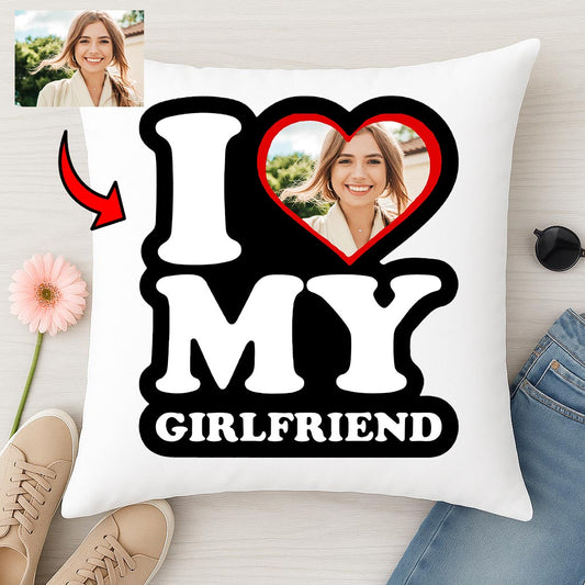 Poduszka z Twoim zdjęciem - I love my Girlfriend