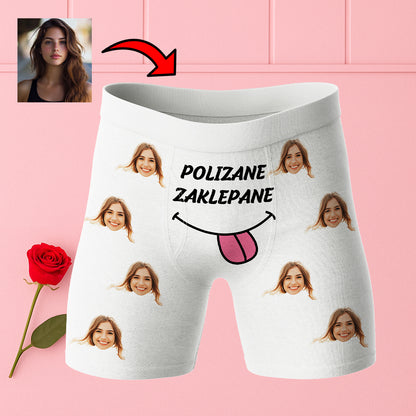 Bokserki z Twarzami Polizane Zaklepane
