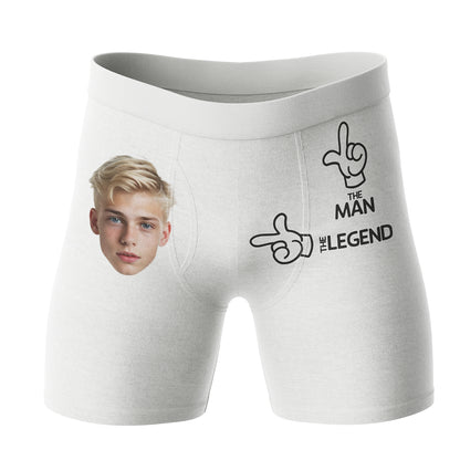 Bokserki z Twarzą The Man The Legend
