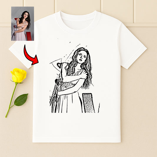 Koszulka Personalizowana – Rysunek ze Zdjęcia