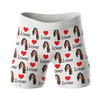 Personalizowane Bokserki z Twarzą Lover