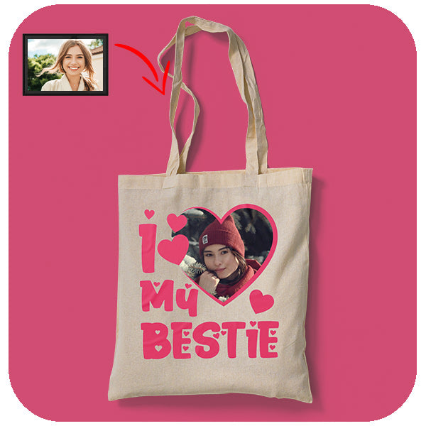 Torba z nadrukiem Love my Bestie