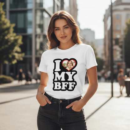 Personalizowana Koszulka I Love My Bestfriend