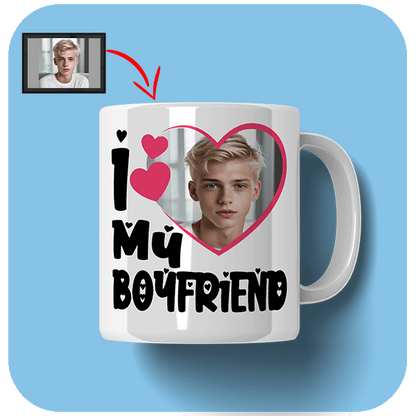 Kubek z nadrukiem I Love My Boyfriend