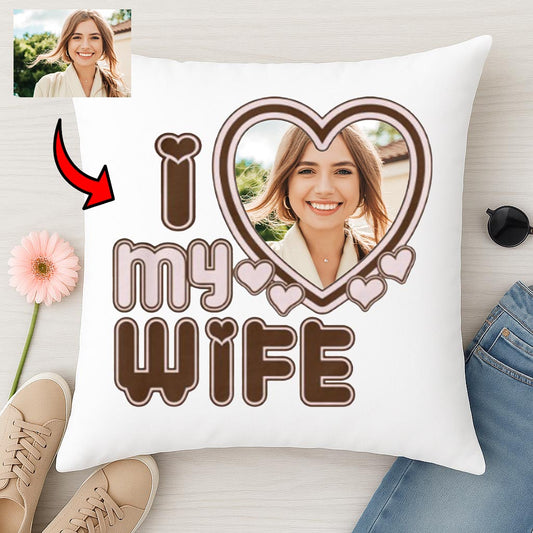 Poduszka ze zdjęciem - I love my Wife