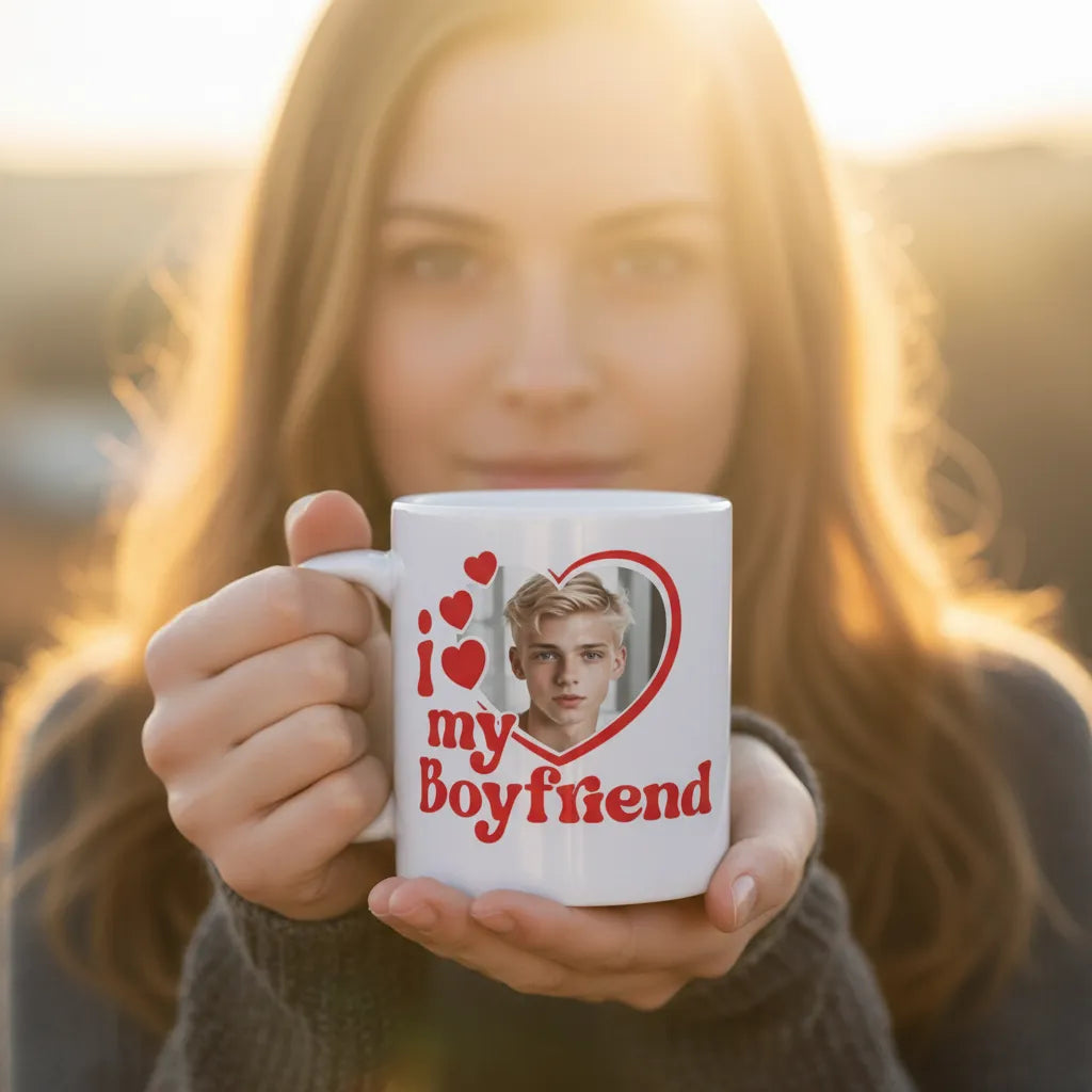 Kubek Prezent dla Chłopaka ze Zdjęciem Personalizowany