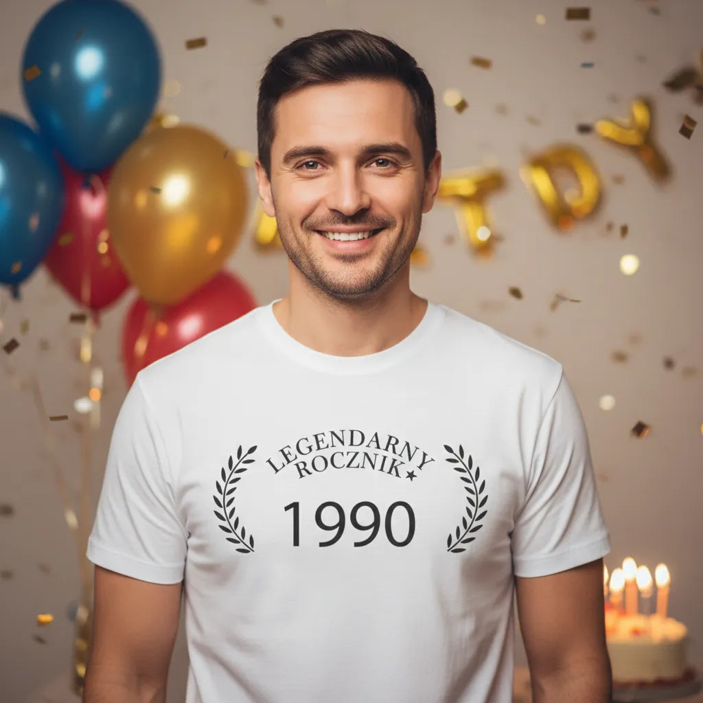 Koszulka Legendarny Rocznik Twoja liczba