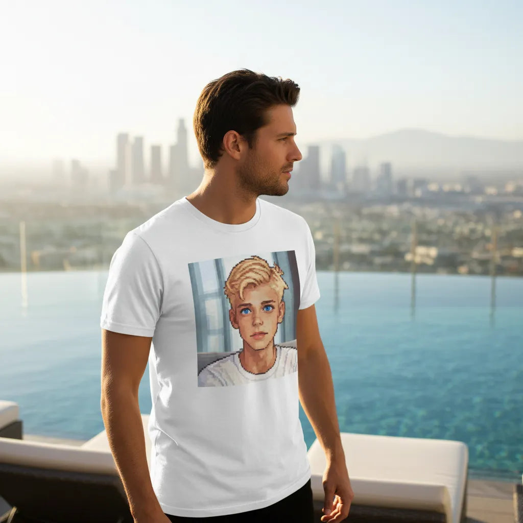 Koszulka pixel art ze zdjecia