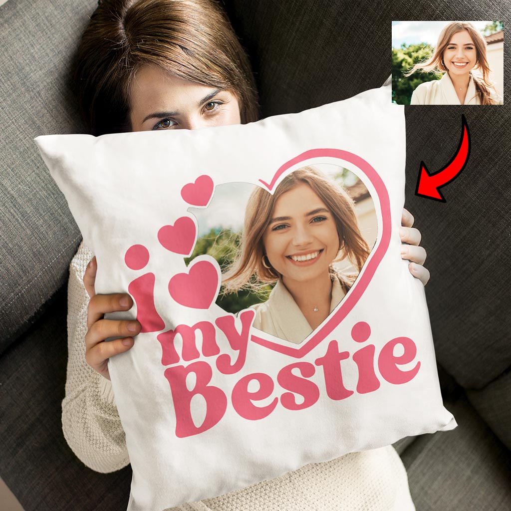 Poduszka ze zdjęciem Love my Bestie