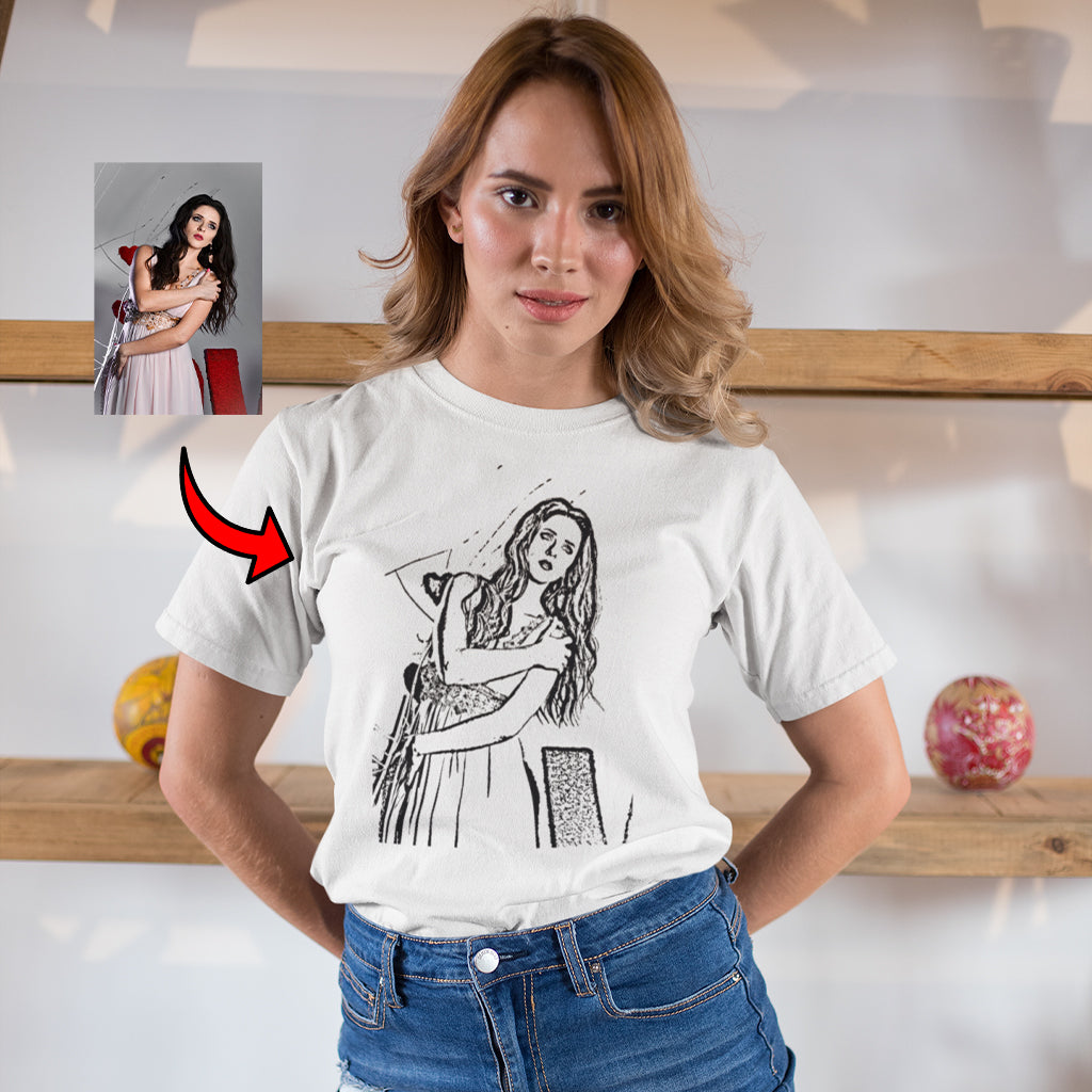 Koszulka Personalizowana – Rysunek ze Zdjęcia