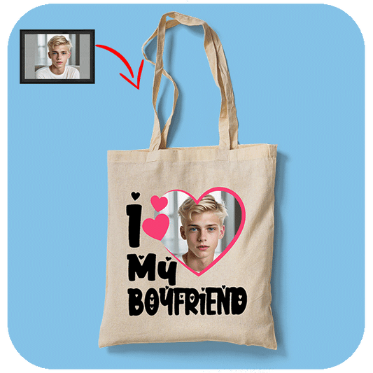 Torba z nadrukiem I Love My Boyfriend