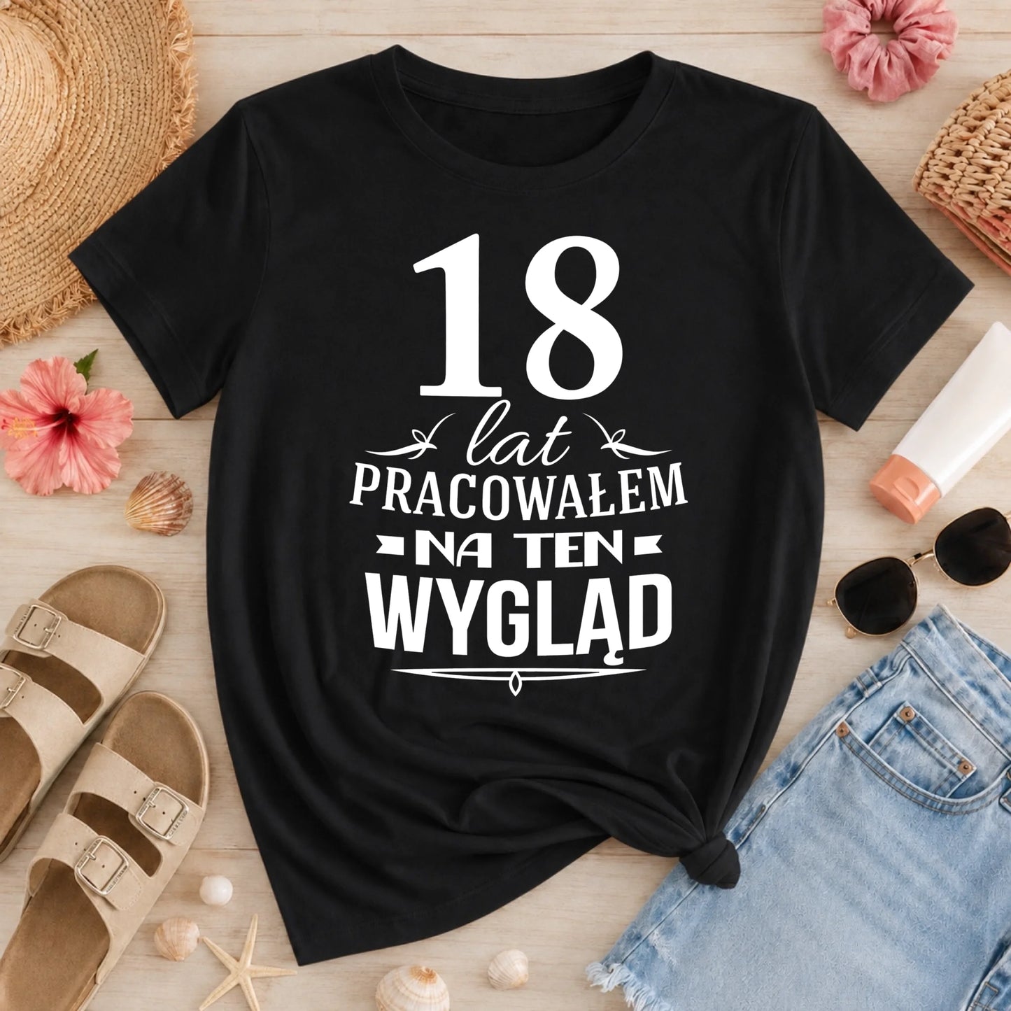 damska wakacje czarna