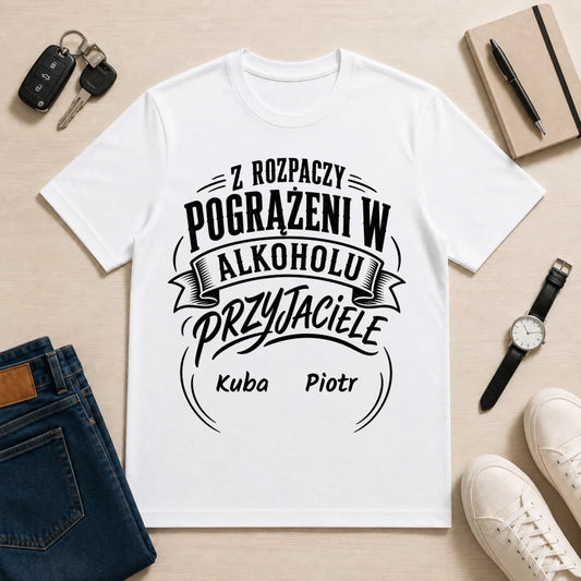 męska biała