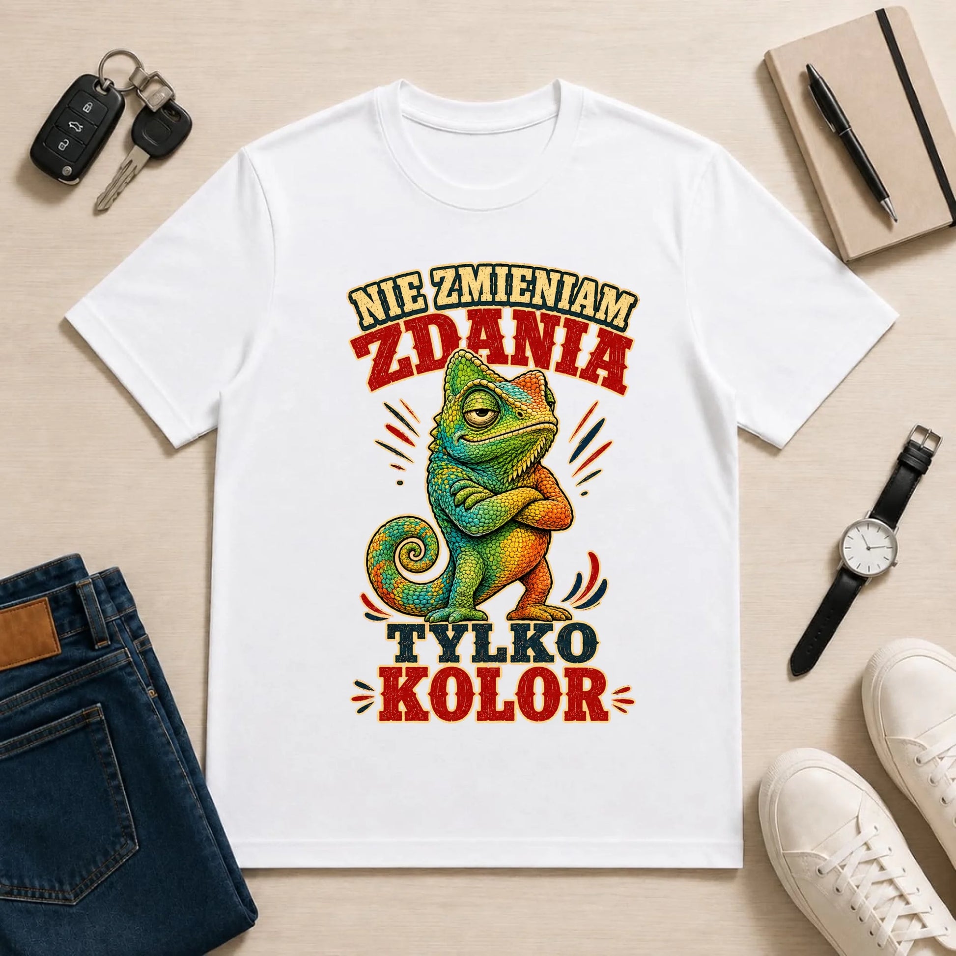 męska biała