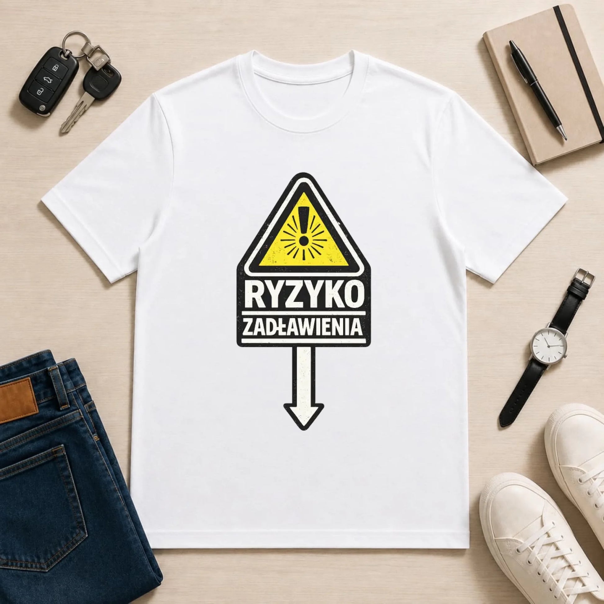 męska biała