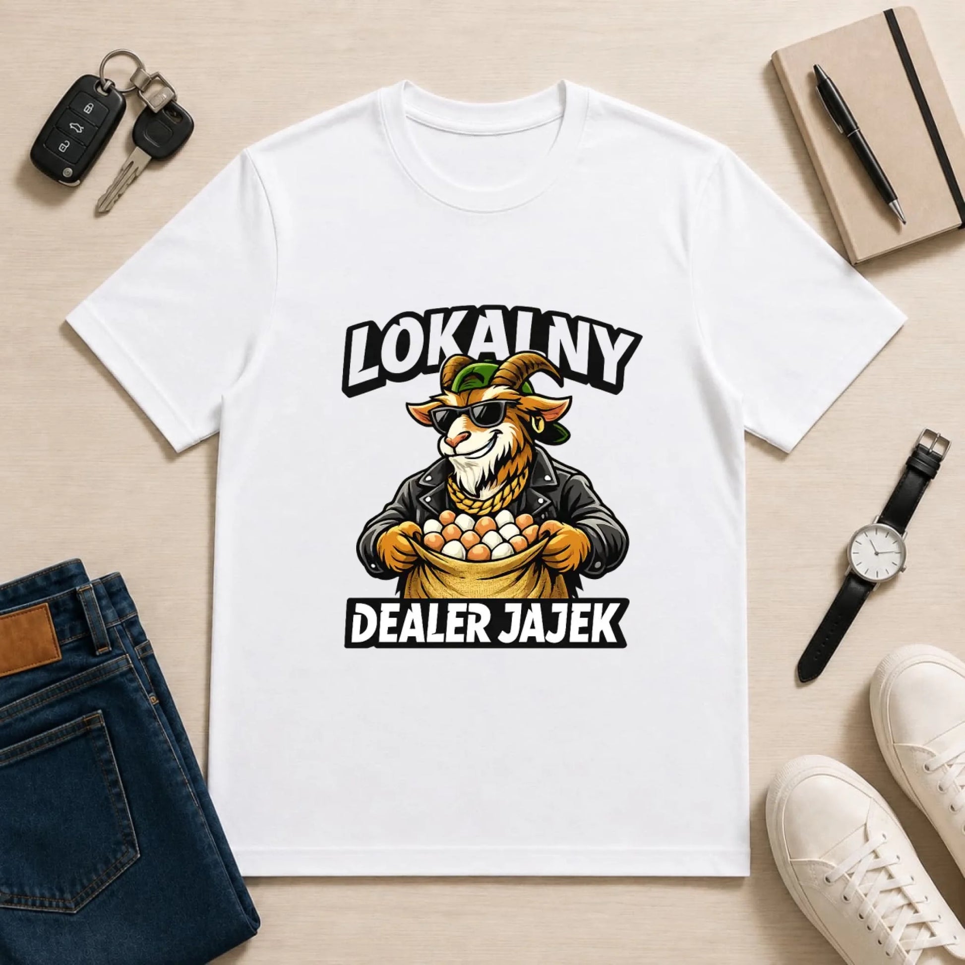 męska biała