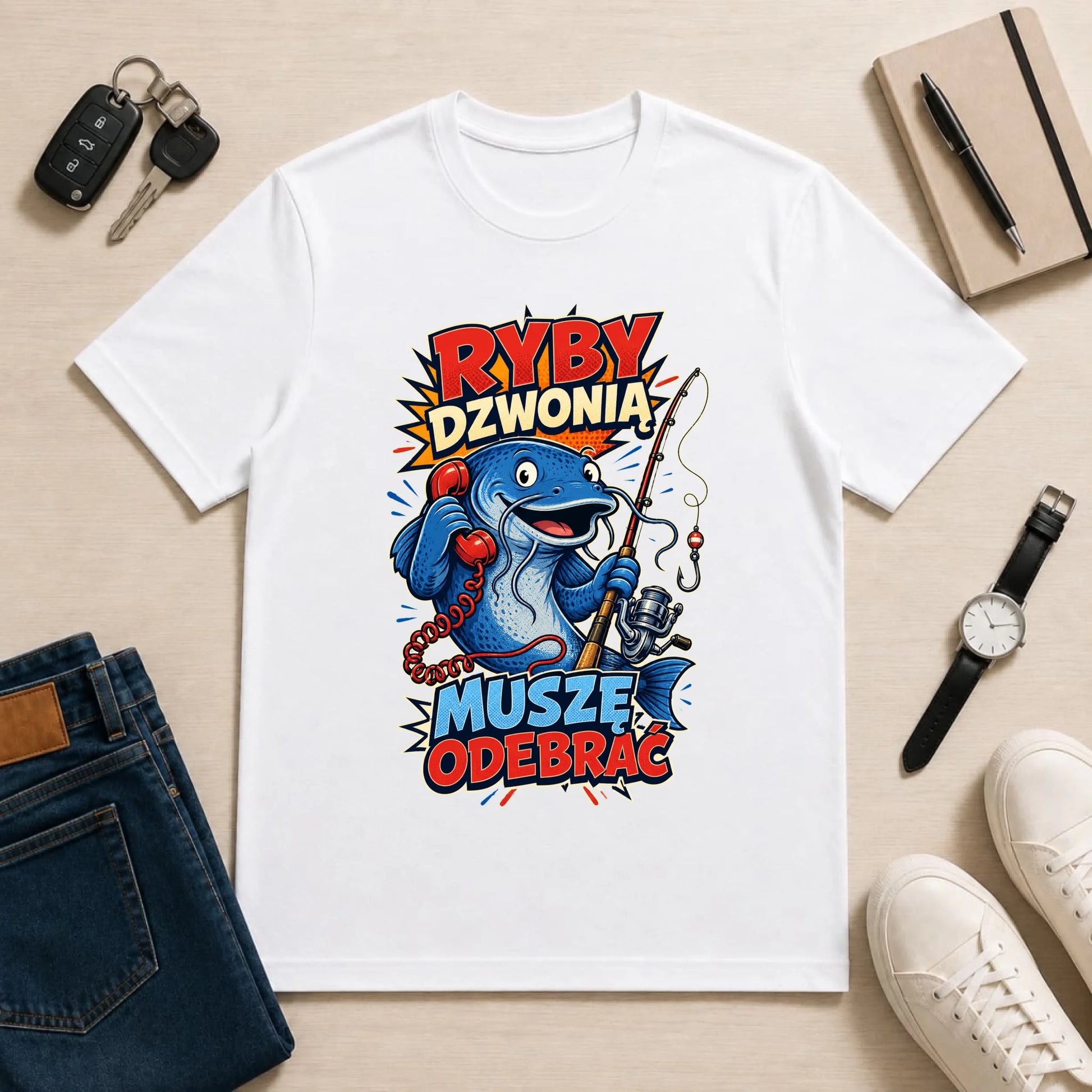 męska biała