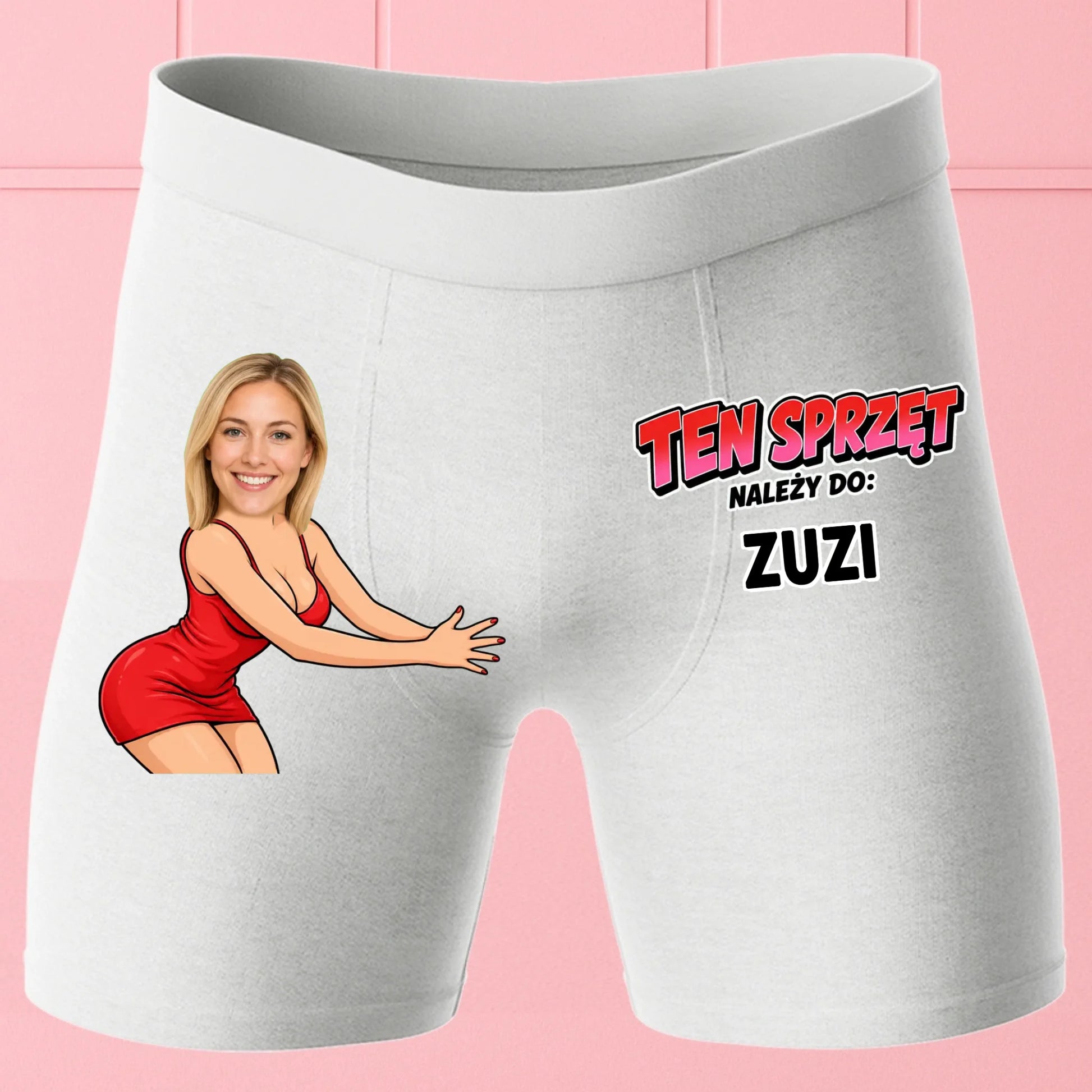 Bokserki Białe Customily
