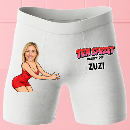 Bokserki Białe Customily