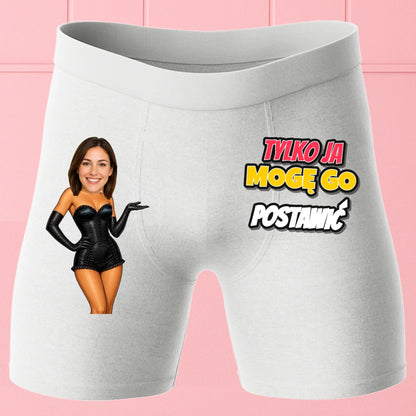 Bokserki Białe Customily