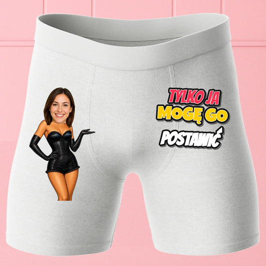 Bokserki Białe Customily